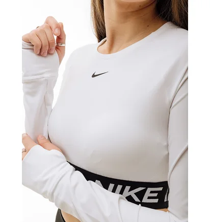 Лонгслів жіночий Nike Pro Df 365 Crop Ls White FV5484-100