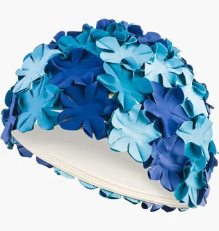 Шапочка для плавания женская Aqua Speed ​​Bloom Blue 105-05