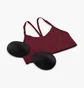 Топ женский Nike Womens Light-Support Padded Metallic Tape Sports Bra Bordo Dd1407-638