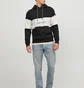 Худи мужское Jack & Jones Lakewood Black/White 12246802