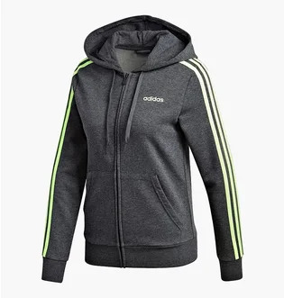Толстовка женская Adidas Essentials 3S Fz Hd Grey GD3054