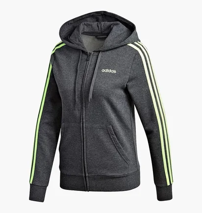 Толстовка женская Adidas Essentials 3S Fz Hd Grey GD3054