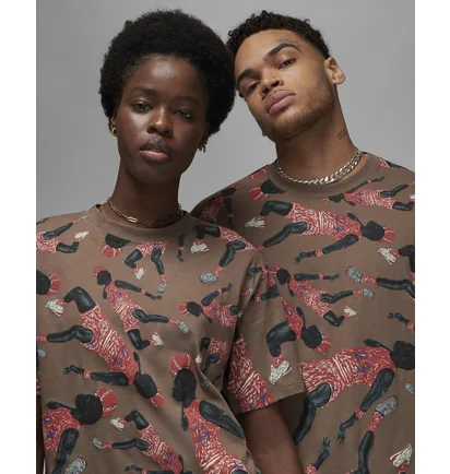 Футболка унісекс Air Jordan Artist Series By Parker Duncan WomenS Graphic T-Shirt Brown DX3253-274