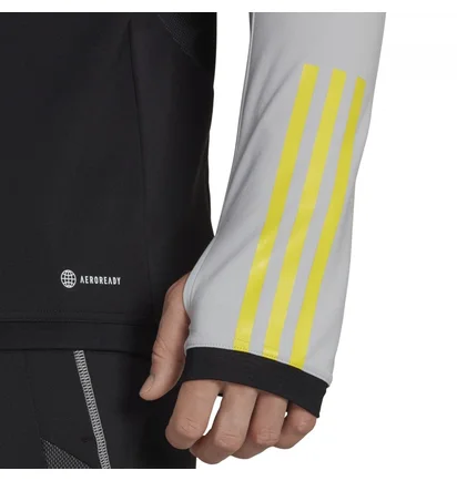 Кофта мужская Adidas Long-Sleeve T-Shirt Tiro23 C Tr Top Black/Grey HU1307
