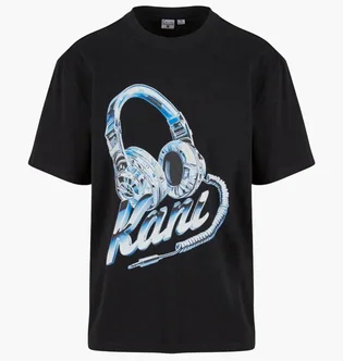 Футболка чоловіча Karl Kani Headphone Print Black PD00005346