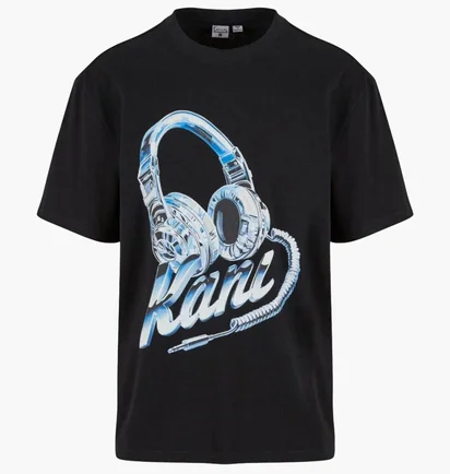 Футболка чоловіча Karl Kani Headphone Print Black PD00005346