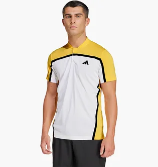 Футболка чоловіча Adidas Tennis Heat.Rdy Pro Freelift Henley Polo Shirt White/Yellow IS8969