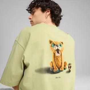 Футболка мужская Puma Graphics The Cat Green 629411-37