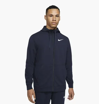 Толстовка мужская Nike Dry Men's Dri-FIT Hooded Fitness Full-Zip Blue CZ6376-451