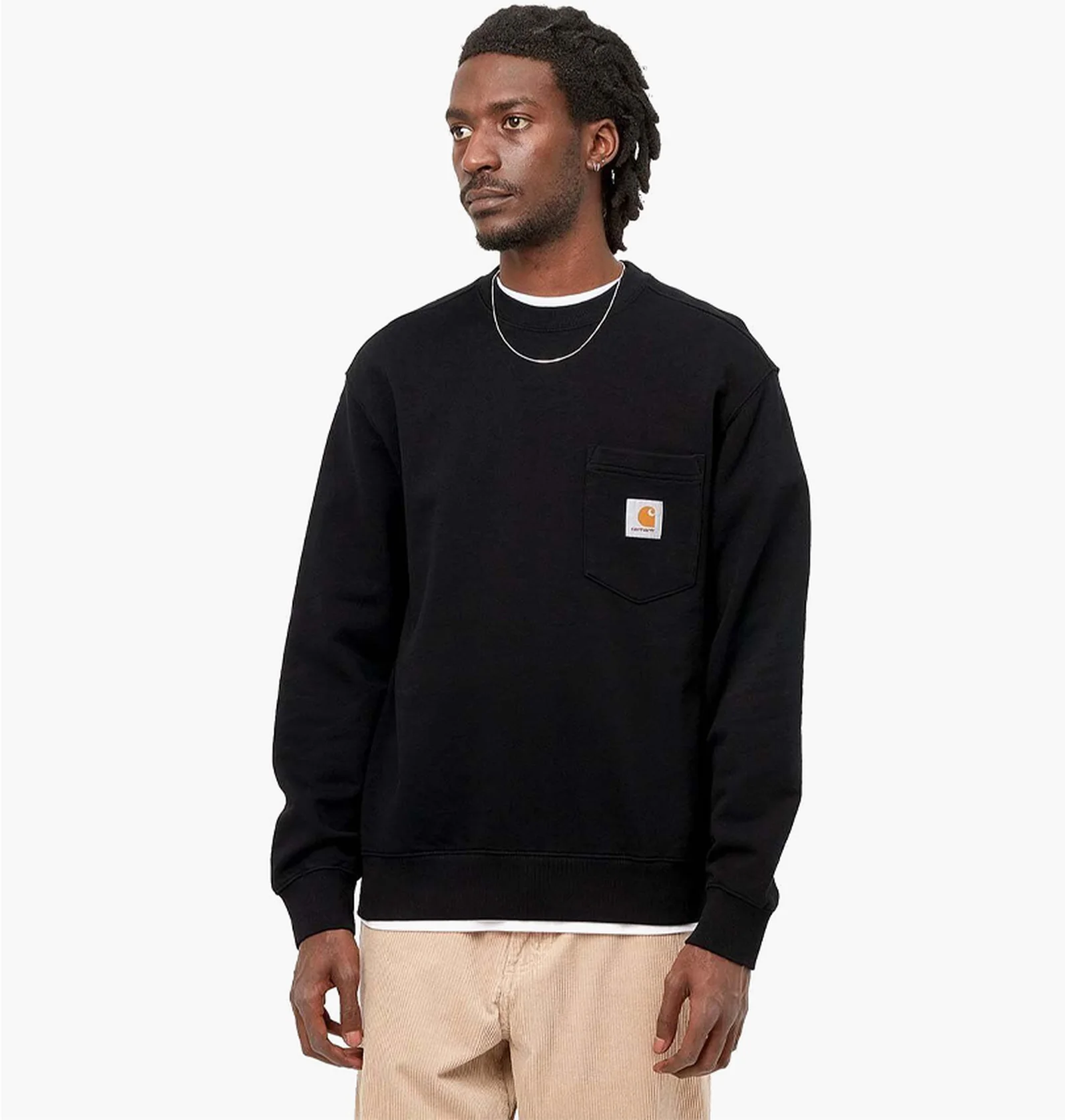 ᐉ Свитшот мужской Carhartt Wip Pocket Crewneck Black I030903