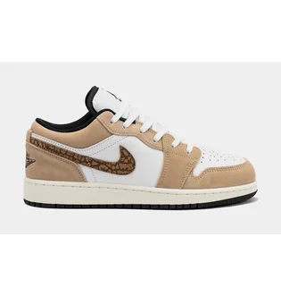 Кроссовки детские Air Jordan 1 Low Se Brown Elephant Gs White/Brown DZ5368-201