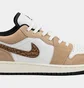 Кросівки дитячі Air Jordan 1 Low Se Brown Elephant Gs White/Brown DZ5368-201
