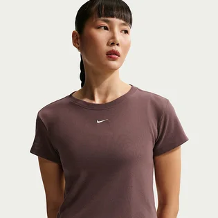 Футболка женская Nike Sportswear Tight Ribbed Short-Sleeve Brown HV4994-502
