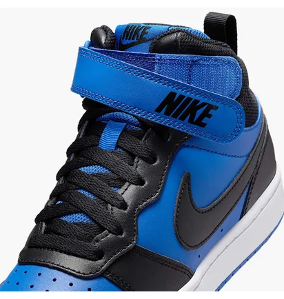 Кроссовки детские Nike Сourt Borough Mid 2 (Gs) Blue/Black CD7782-404