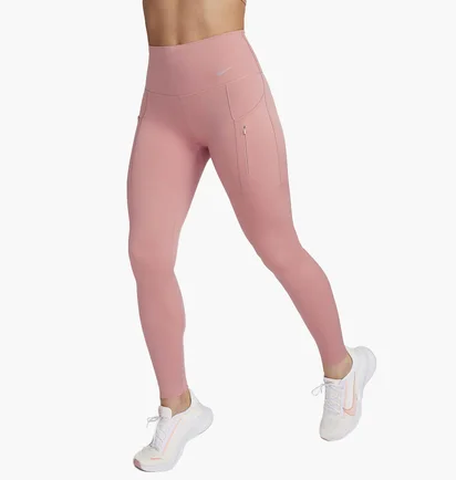 Лосины женские Nike W Dri-Fit Go Hr Tght Pink DQ5668-618