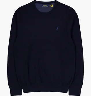 Свитшот мужской Polo Ralph Lauren Textured Cotton Crewneck Sweater Blue 710918163001