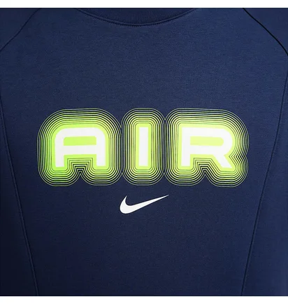 Свитшот мужской Nike Air Fleece Crew-Neck Blue HM0177-410