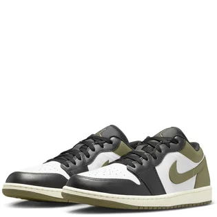 Кроссовки мужские Air Jordan 1 Low White/Olive 553558-092