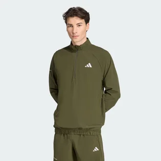 Кофта мужская Adidas Training Essentials Holiday Pack 1/4 Zip Olive KA7863