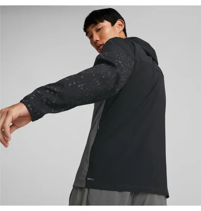 Куртка чоловіча Puma Reflective Printed Woven Running Jacket Grey/Black 522409-15