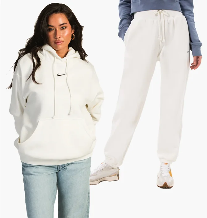 Спортивный костюм женский Nike Sportswear Phoenix Fleece Beige DQ5860-133__DQ5887-133