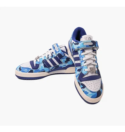 Кроссовки мужские Adidas Forum 84 Bape Low Light Blue ID4772