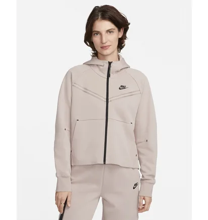 Толстовка жіноча Nike Sportswear Tech Fleece Windrunner Beige Cw4298-272