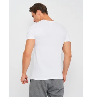 Футболка мужская Kappa Mezza Manica Scollo V White K1315-BIANCO