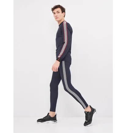 Термобілизна чоловіча Helly Hansen Lifa Stripe Crew Blue 48800-597