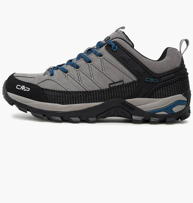 Кроссовки мужские CMP Rigel Low Trekking Shoes Wp Grey 3Q13247-P535