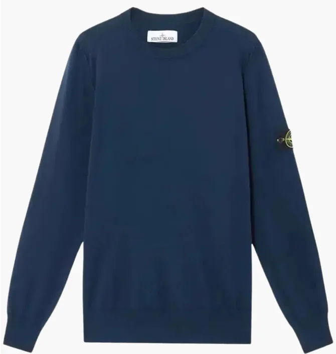 Кофта мужская Stone Island Logo Badge Blue K1S155100053-S00B2-V0020