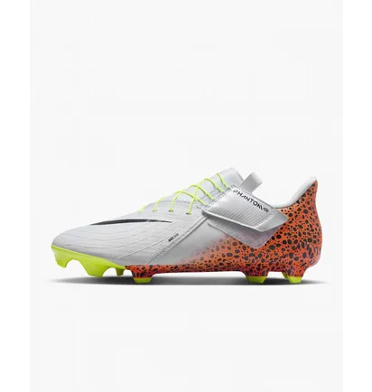 Бутси унісекс Nike Phantom Gx 2 Academy Easyon Electric Mg Low-Top Soccer Cleats White/Orange FN8199-900