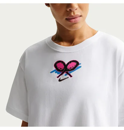 Футболка женская Nike Df Ss Tee Slam Oz Bf Os White IH5979-100