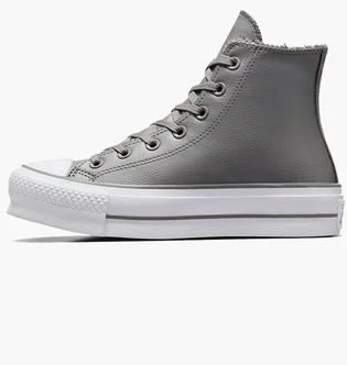 Кеды унисекс Converse Chuck Taylor All Star Lift Platform Leather Grey A05511C