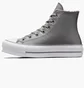 Кеды унисекс Converse Chuck Taylor All Star Lift Platform Leather Grey A05511C