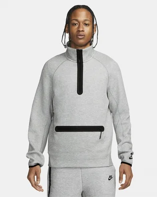 Кофта мужская Nike Sportswear Tech Fleece 1/2-Zip Sweatshirt Grey FB7998-063