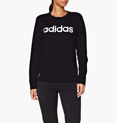 Свитшот женский Adidas Essentials Linear Crewneck Black DP2363