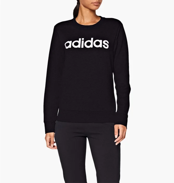 Свитшот женский Adidas Essentials Linear Crewneck Black DP2363