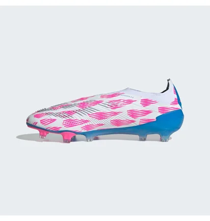 Бутсы унисекс Adidas Predator Elite Laceless Firm Ground Soccer Cleats White/Pink IF8864