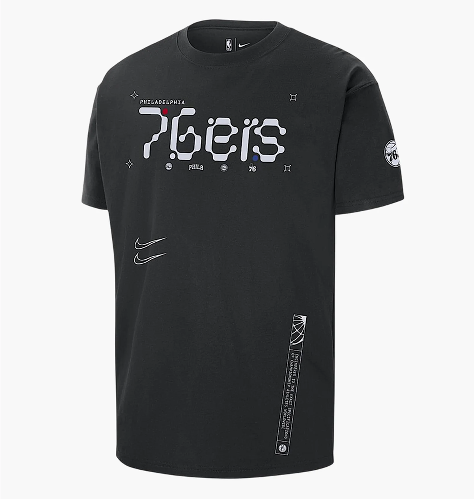 ᐉ Футболка чоловіча Nike Philadelphia 76Ers Black DX9918-010