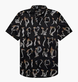 Сорочка чоловіча RipNDip Is This Real Life Button Up Black RNDSUM24106