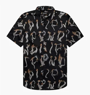 Рубашка мужская RipNDip Is This Real Life Button Up Black RNDSUM24106
