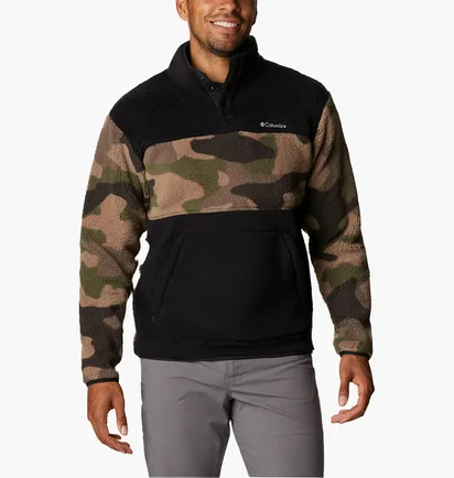 Кофта мужская Columbia Rugged Ridge Sherpa Half Snap Black/Camo AX5879-010