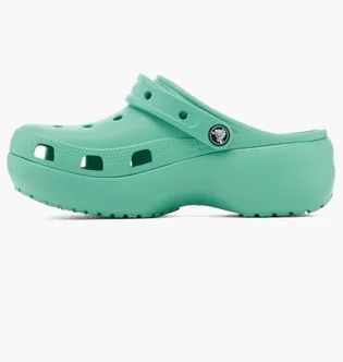 Тапочки женские Crocs Classic Platform Clog Turquoise 206750-3UG