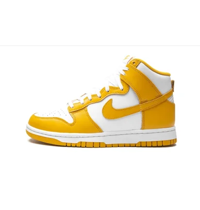Кроссовки женские Nike Dunk High Wmns White/Yellow DD1869-106