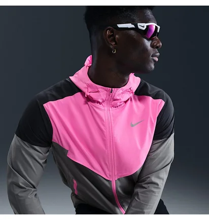 Ветровка мужская Nike Running Grey/Pink HV6521-675