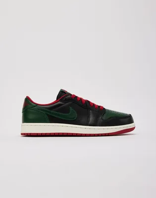Кроссовки женские Air Jordan 1 Retro Low Og Black/Green CZ0775-036
