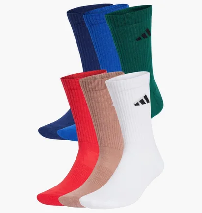 Носки унисекс Adidas Cushioned Crew Multi (6 пар) JP1717