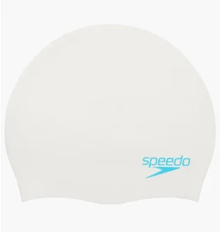 Шапочка для плавания детская Speedo Plain Moud Silc Cap Jf/Jm/Ju White 8-7099017621