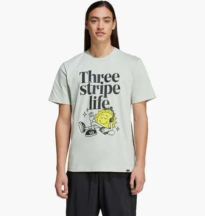 Футболка мужская Adidas Positivity Graphic Grey IY0731